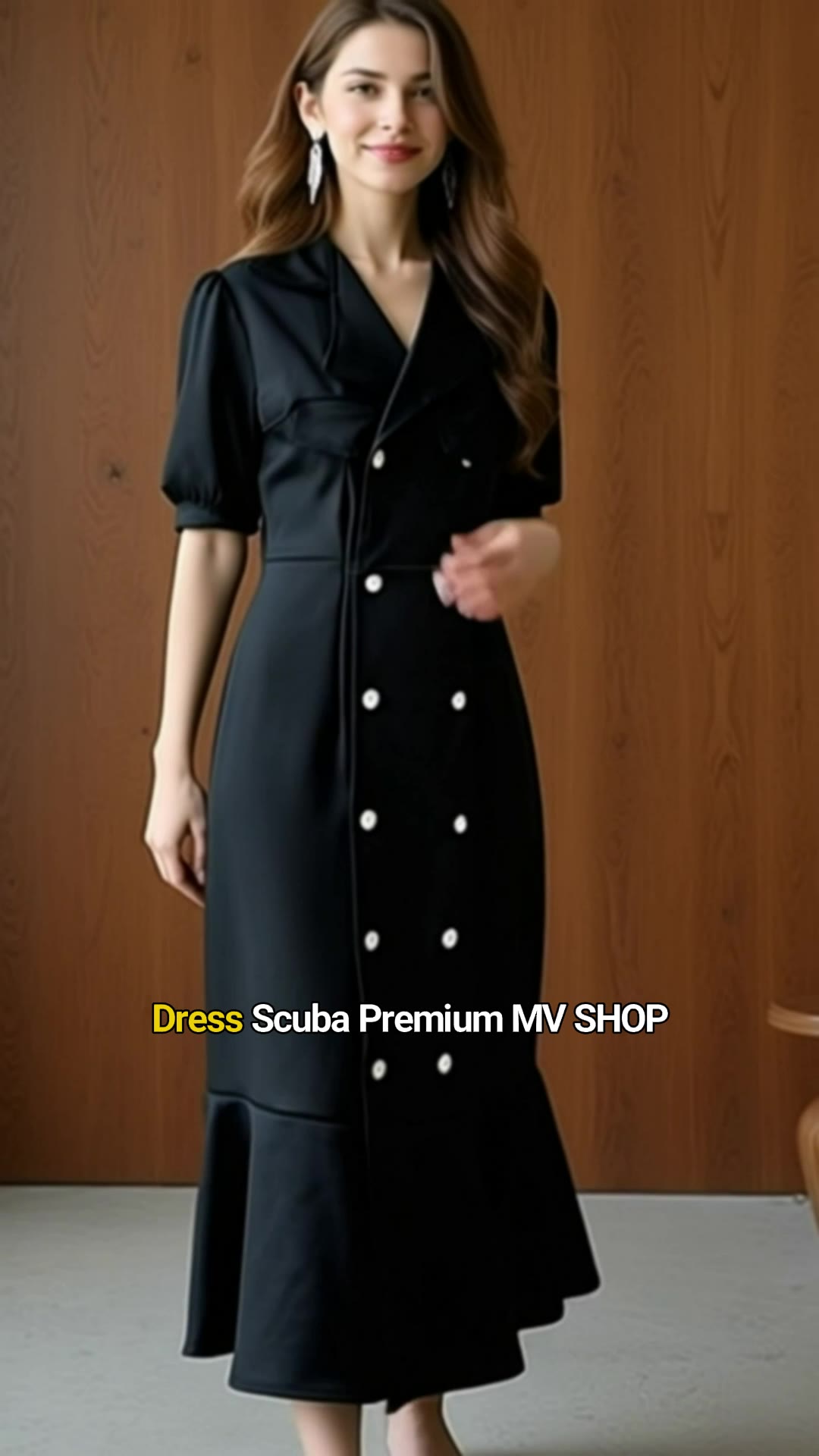 DRES SCUBA PREMIUM FULL KANCING HIDUP 8043 #dresswanita #dresskoreanstyle #fypシ #fypdongggggggg #shopeevideo #RacunShopee