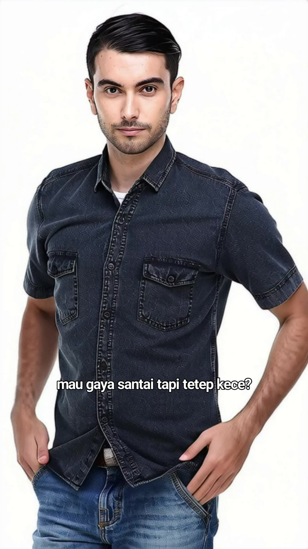 Kemeja denim buat outfit apa aja #kemeja #hamlin #shopeevideo #RacunShopee #outfitideas #fashion #murahbanget #original #premium #denim #shirt
