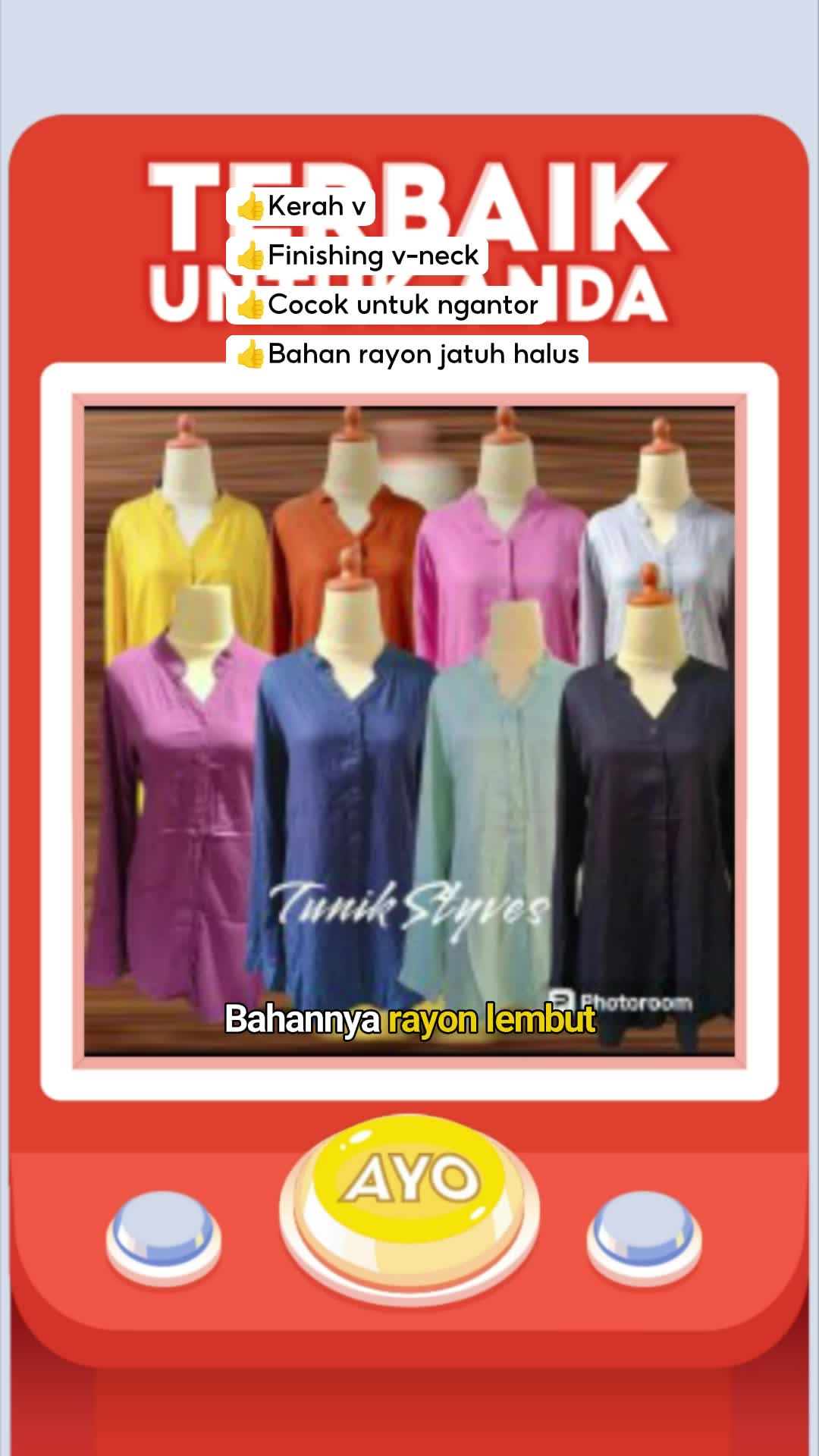 steyves tunik polos #tunikrayon #atasanwanita #RacunShopee #SpillRacunShopee #SpillBawaBerkah #ViralDiShopeeVideo #DiskonRacunShopee #GratisOngkirRP0