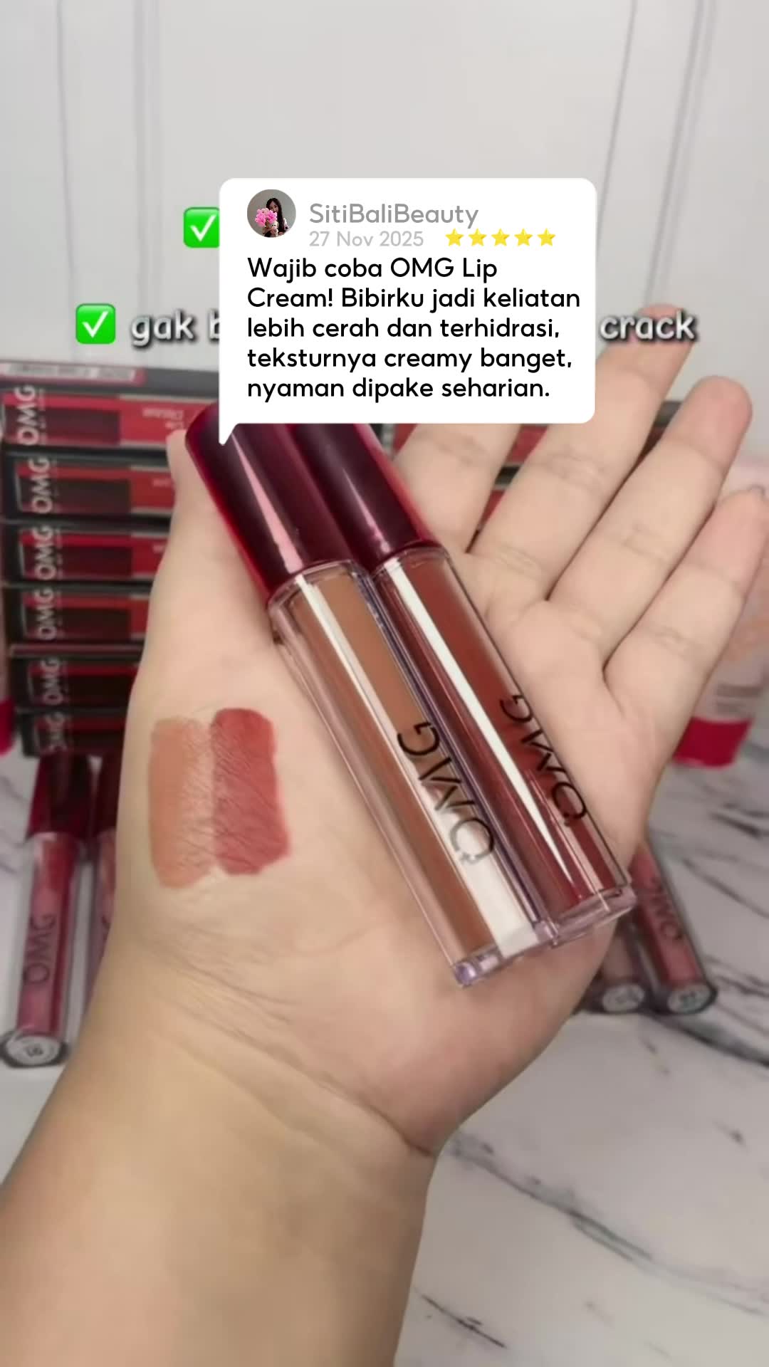 lipcream OMG #omglipcream #RacunShopee #SpillRacunShopee #SpillBawaBerkah #GratisOngkirRP0 #Cashback50Persen #GakNyeselBeliIni #DiskonRacunShopee
