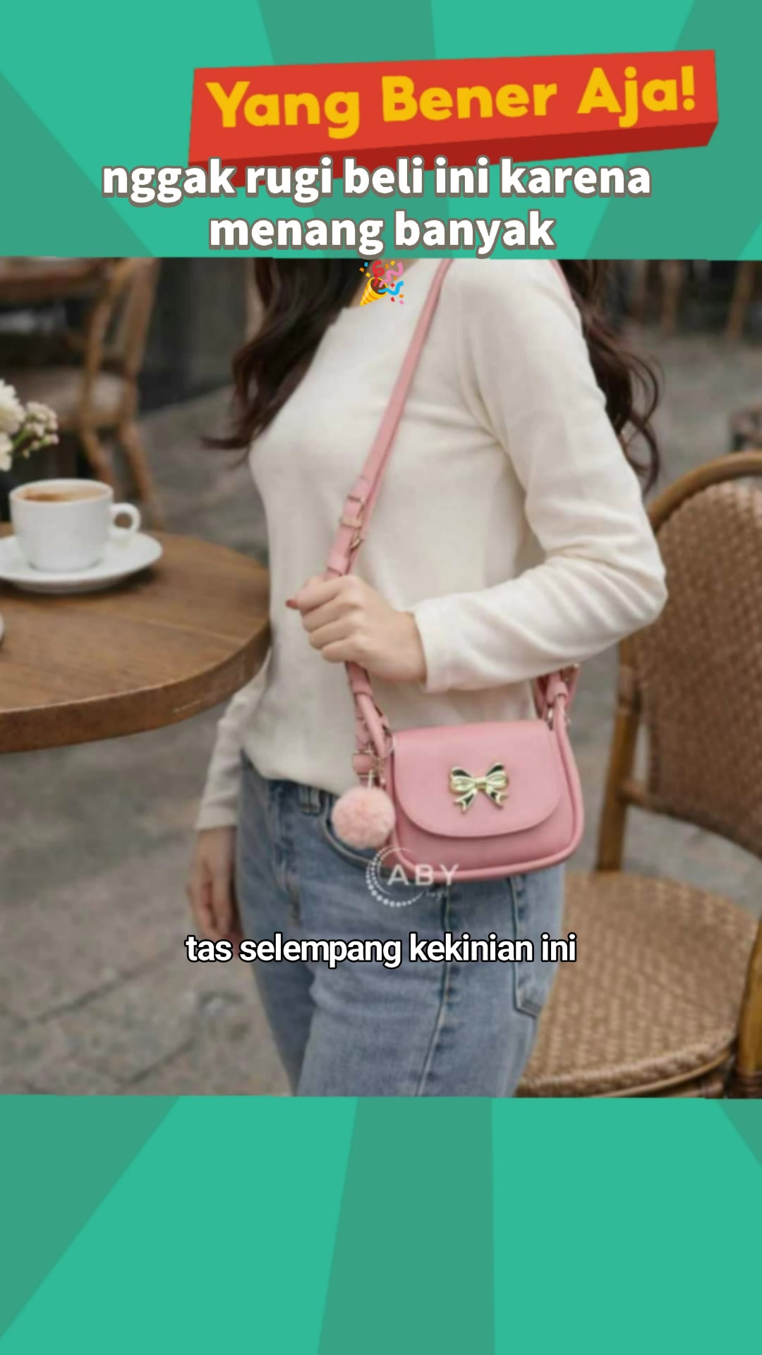 Tas Wanita SHERA Mini Slingbag Wanita Terbaru - Tas Selempang Wanita Kekinian Lucu (Free Boneka) #tasselempang #slingbagmurah #RacunShopee