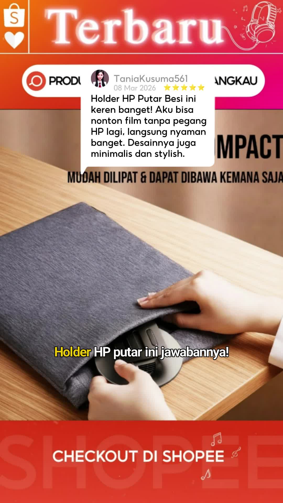 Holder HP Putar Besi Premium #holderhp #holderhpmurah #holderhplucu #holderhpdinding #holderhpserbaguna #RacunShopee #shopeevideo #fypdongggggggg