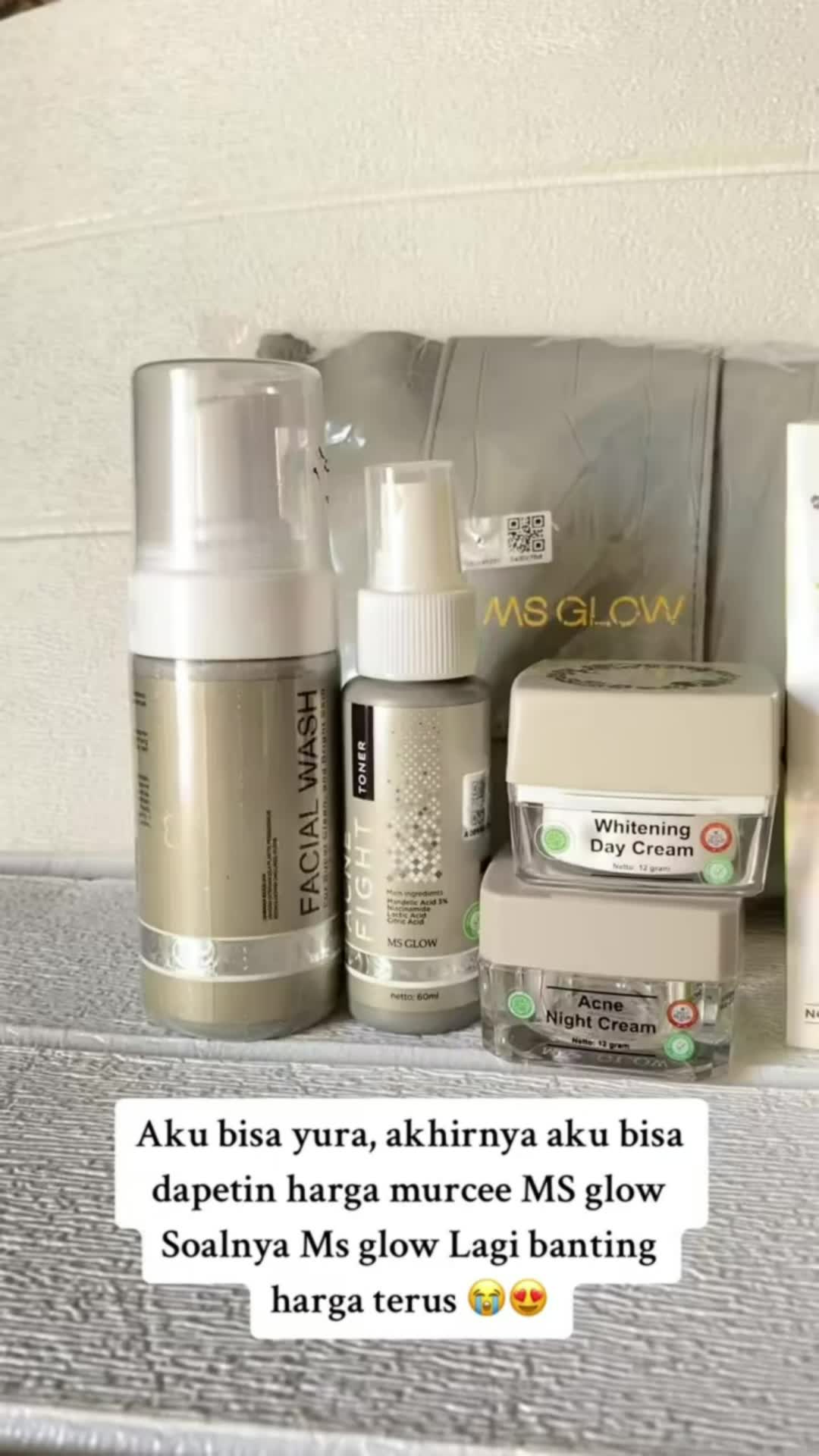 Paket Pelembab Msi Glow yang dapat mencerahkan kulitmu. #msglow #msglowskincare #skincarebpom #RacunShopee #racunshopeemurah
