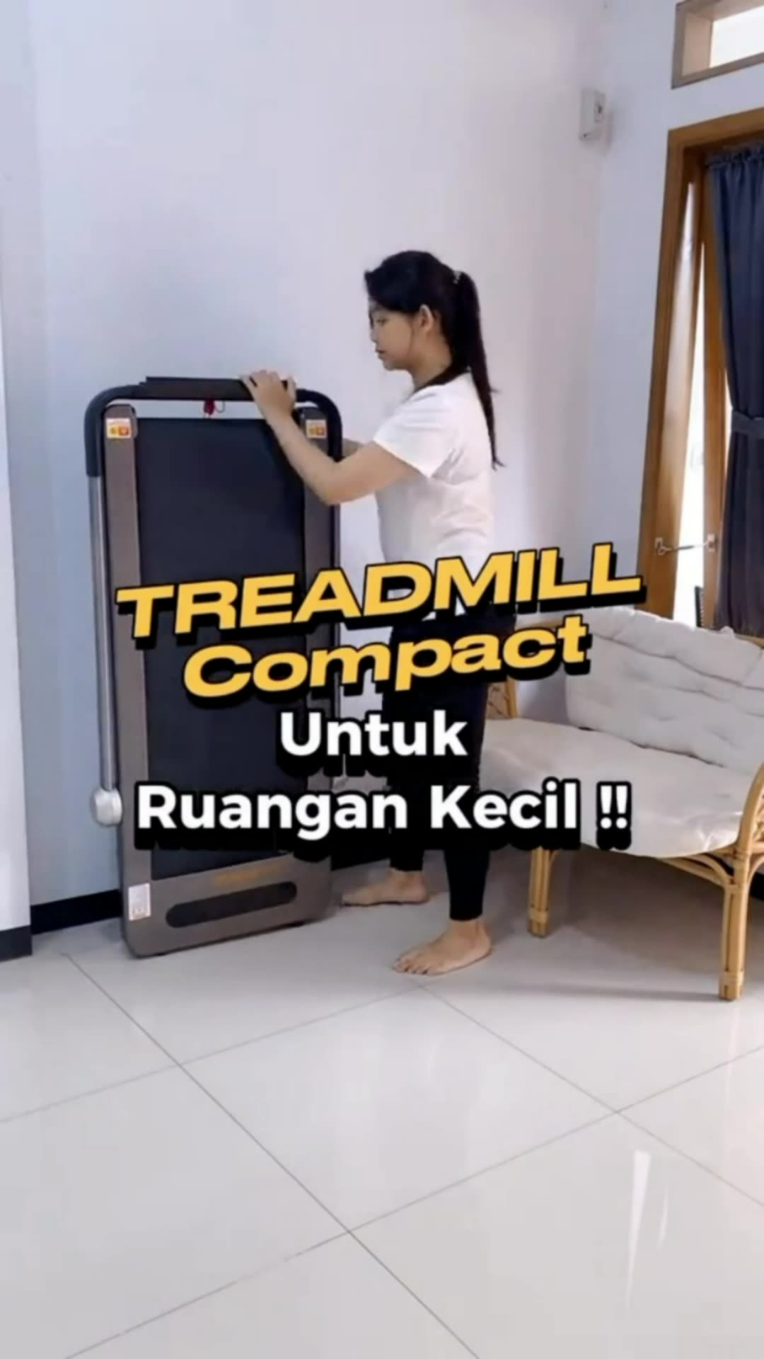 Treadmill elektrik lipat hemat tempat #treadmill #treadmillelektrik #treadmilllipat #olahragadirumah #alatolahraga #RacunShopee #Diskon50Persen