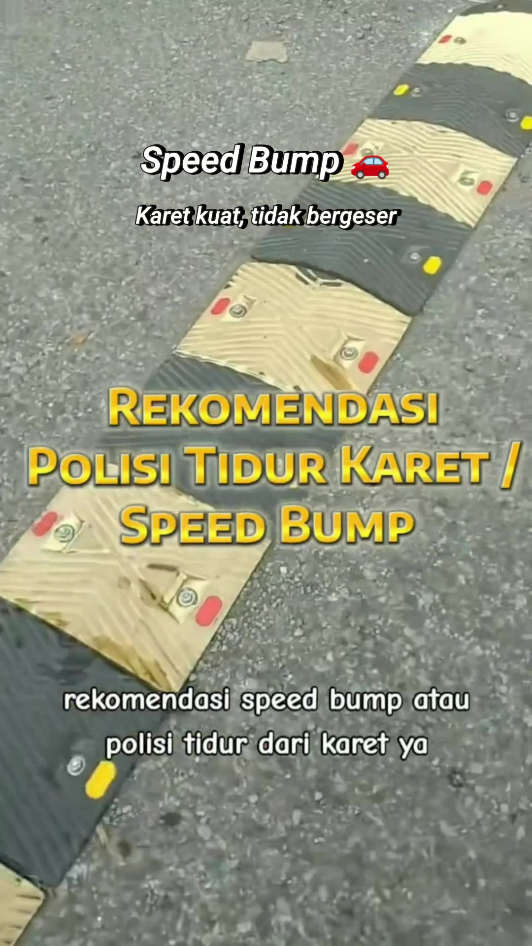 Sudah banyak di pake di jalan raya, kini untuk kendaraan anda di rumah bisa lebih aman dengan #speedbump