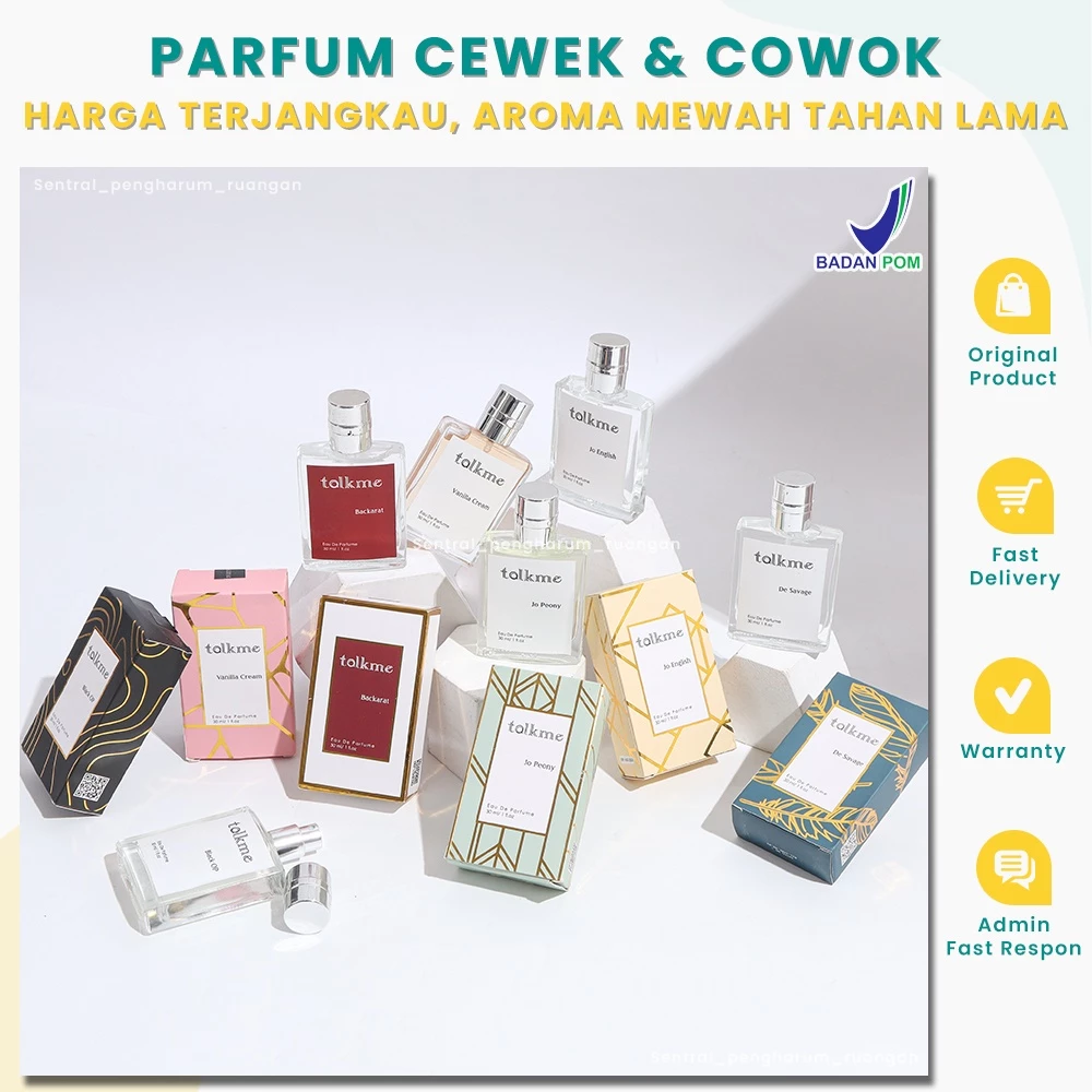Parfum Cewek Cowok Wangi Tahan Lama 24 jam Seharian Original BPOM Viral Tiktok Disukai Pria Murah Harga Grosir Reseller Gratis Ongkir Wanita Spray 30ml dan Roll On 6ml Pramugari Pramugara Eau de Parfume Toilette Banjarmasin