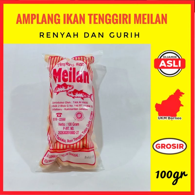 Amplang Meilan 100 gr Oleh Oleh Banjarmasin Kalimantan