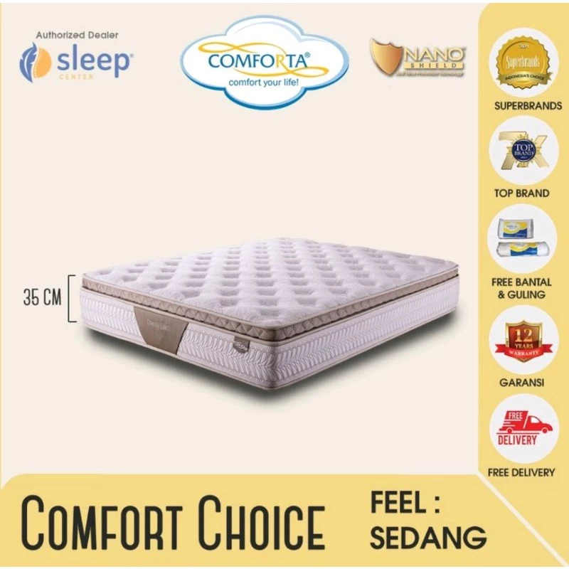 [COMFORTA_BANJARMASIN] KASUR SPRING BED COMFORT CHOICE (TEBAL 35cm)