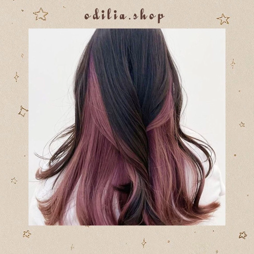 Hairclip Rambut Palsu Highlight Extension Wig Hair Clip Aksesoris Jepitan Hairpin Korea Aesthetic Straight Curly Hair Asesoris Fashion Wanita dan Anak Tanpa Semir Warna Blonde Wine Red Korean Idol Style Banjar Bjb Banjarbaru OdiliaShop