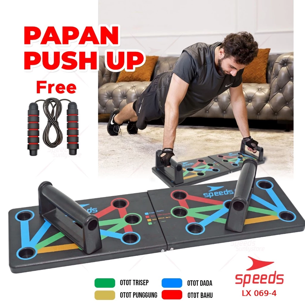 SPEEDS Push Up Board Push Up Stand Alat Bantu height=