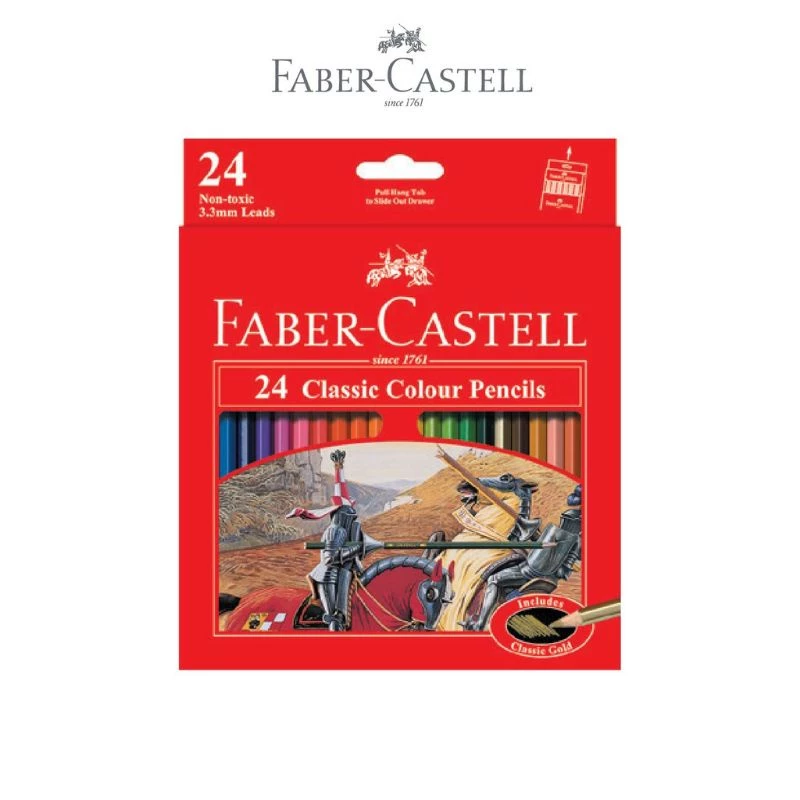 Classic colour pencils 24 warna faber castell / pensil warna 24 warna
