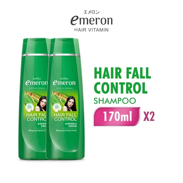 Emeron Shampoo Hair Fall Control Botol 170 ml x2