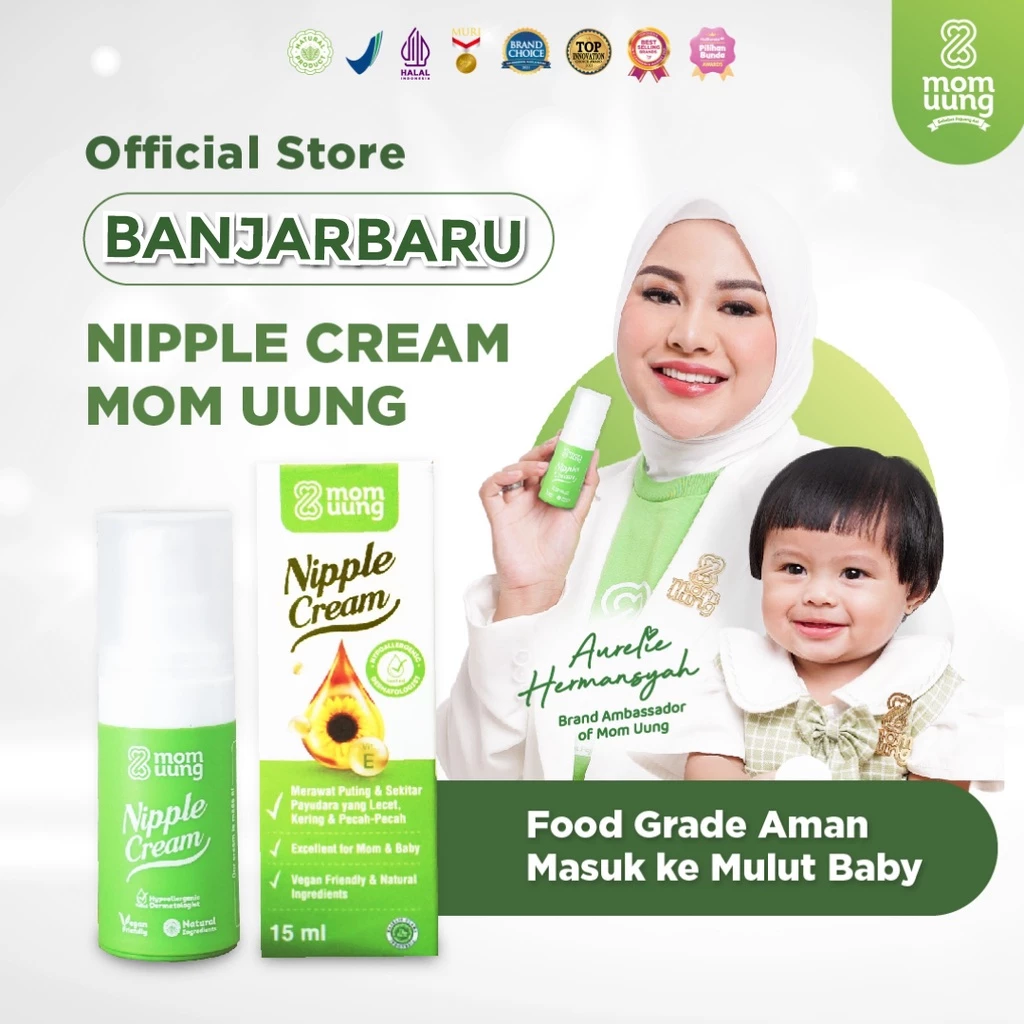 Mom Uung Banjarbaru Nipple Cream Natural Ingredients Food Grade - Aman Untuk Bayi Banjarbaru
