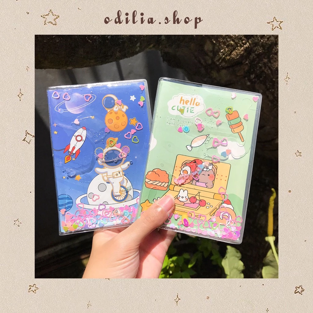 Notebook Kecil Karakter Glitter Jelly Water Hidup Aesthetic Korea Stationery Alat Tulis Sekolah Anak Kantor Catatan Memo Buku Unik Bujo Jurnal Note Book Atk Lucu Banjar Bjb Banjarbaru Odilia.Shop