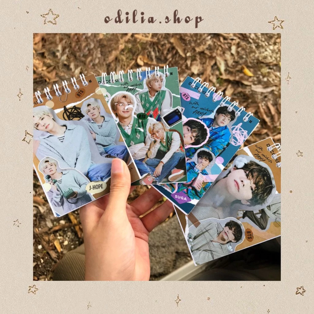 Notebook Mini Spiral BTS Art Aesthetic Buku Tulis Kecil Kpop Army Catatan Memo Stationery Note Book Korea Alat Tulis Sekolah Anak Atk Bjb Banjar Banjarbaru Odilia.Shop