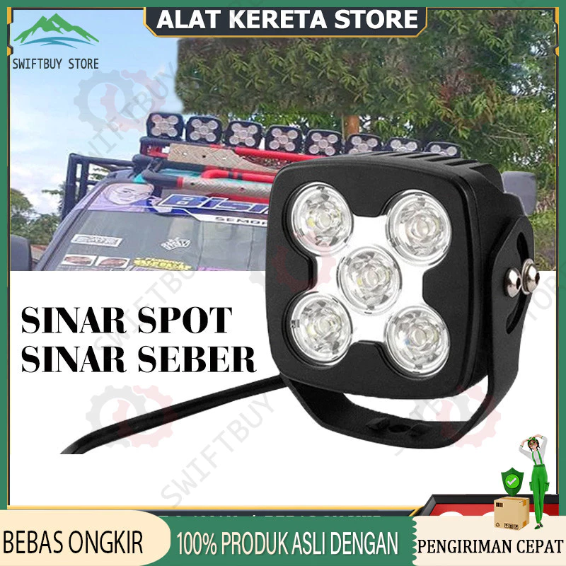 50 Watt 100% ORI Lampu volvo alat berat Sorot Heavy Duty Offroad Tembak dotrek mobil volt truk Balak Dotrex variasi sorot mobil Banjarmasin sigra Lampu tembak 5 mata 24 volt Truck Off Road kalimantan
