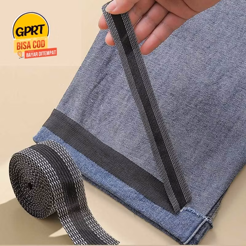 GPRT Pemendek Celana Self Adhesive 2,5cmX1meter - Hemat Biaya, Hemat Waktu, Hemat Tenaga!