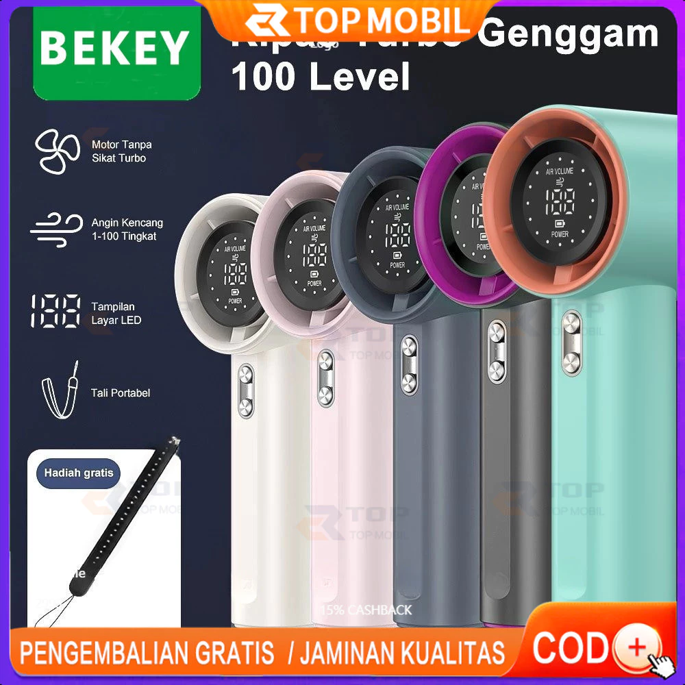 Kipas Angin Digital Display Kipas Tangan