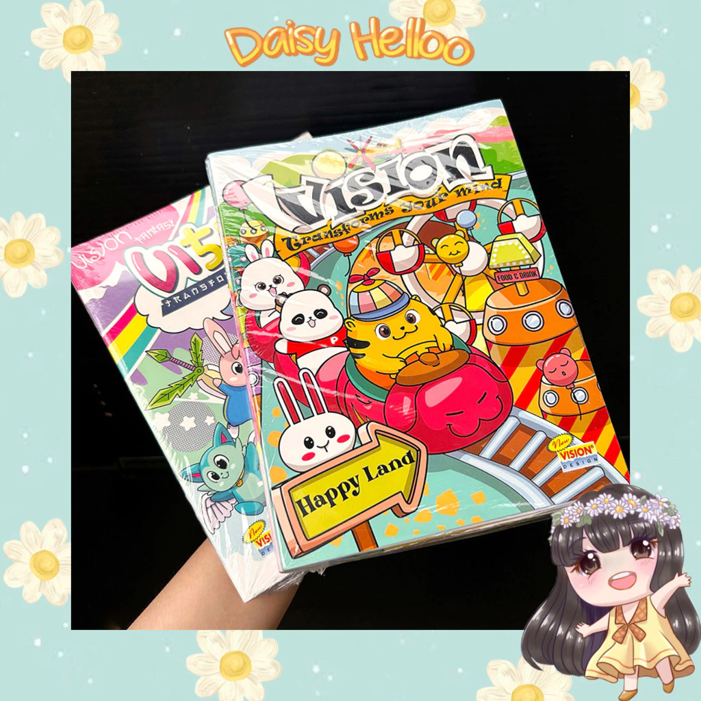Buku Tulis Pack isi 10 Karakter Kartun Lucu Aesthetic 32 Lembar Stationery Anak Sekolah Book Catatan Atk Bjm Banjar Banjarmasin DaisyHelloo