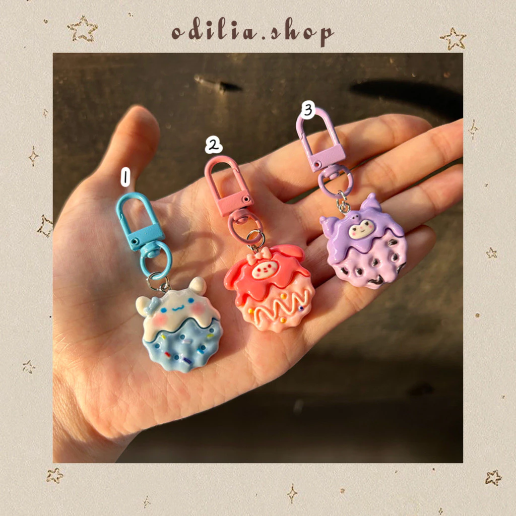 Gantungan Kunci Timbul Mini Sanrioo Cookies Aesthetic Ganci Kue Lucu Aksesoris Keychain Korea Keyring Anak Hiasan Tas Banjar Bjb Banjarbaru Odilia.Shop