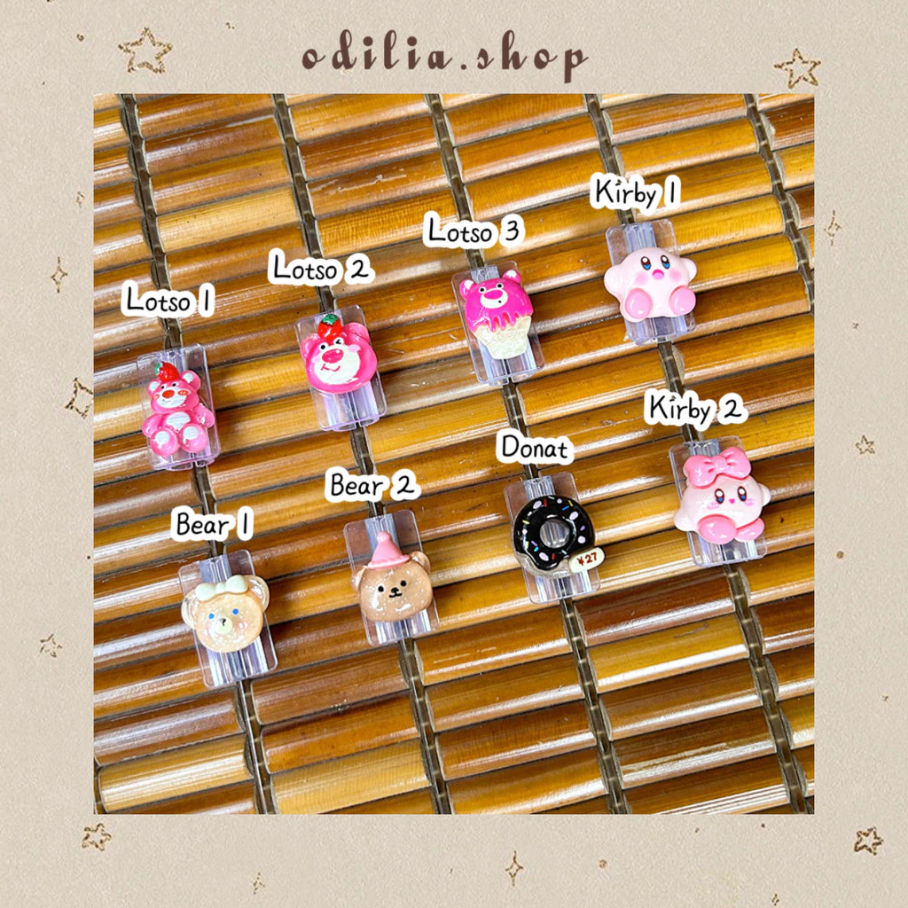 Pelindung Ujung Kabel Karakter 3D Flower Rabbit Chick Aesthetic Saver Cable Phone Protector Data Charger Earphone Aksesoris Hp Korea Lucu Bjb Banjar Banjarbaru Odilia.Shop
