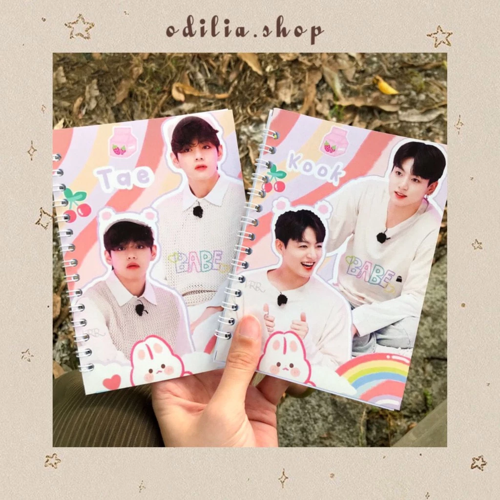 Notebook A6 Spiral BTS Army Pink Cute Buku Kpop Catatan Korea Note Book Karakter Lucu Art Jurnal Bujo Alat Tulis Sekolah Kantor Atk Bjb Banjar Banjarbaru Odilia.Shop