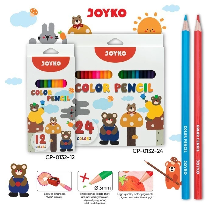 Color Pencil Pensil Warna Joyko CP-0132