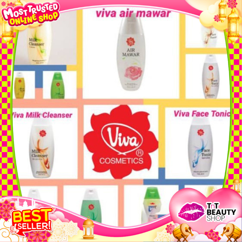 Viva Milk Cleanser Susu Pembersih | Face Tonic Penyegar Toner Air Mawar | TnT Beauty Shop
