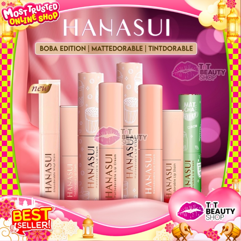 Hanasui Mattedorable Lip Cream Boba - Matcha Latte - Moisturizing Tintdorable Lip Stain | TnT Beauty Shop