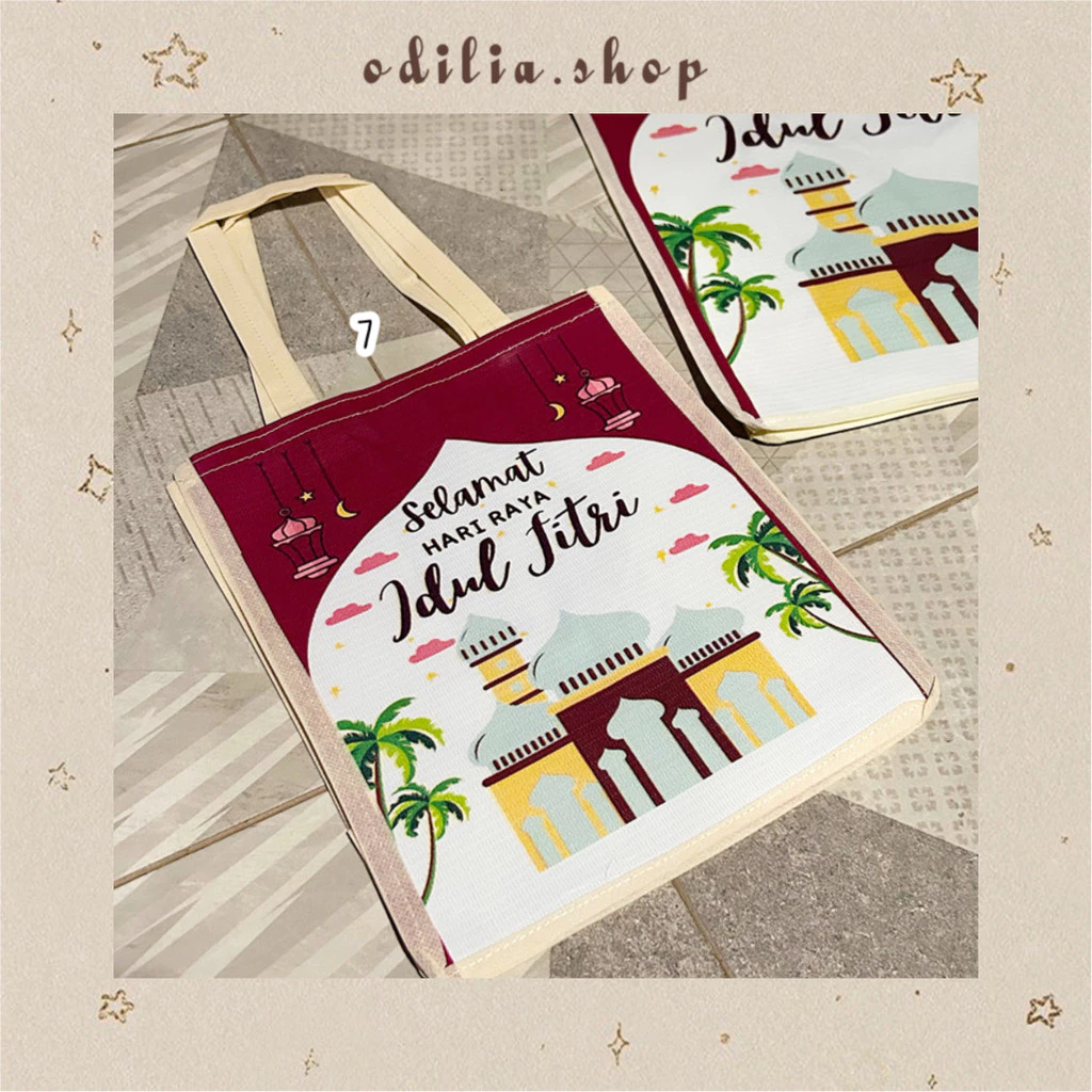 Tas Tenteng Besar dan Kecil Lebaran Idul Fitri Aesthetic Hampers Parcel Goodie Bag Ramadhan Hadiah Kado Sembako Snack Anak Muslim Bjb Banjar Banjarbaru Odilia.Shop