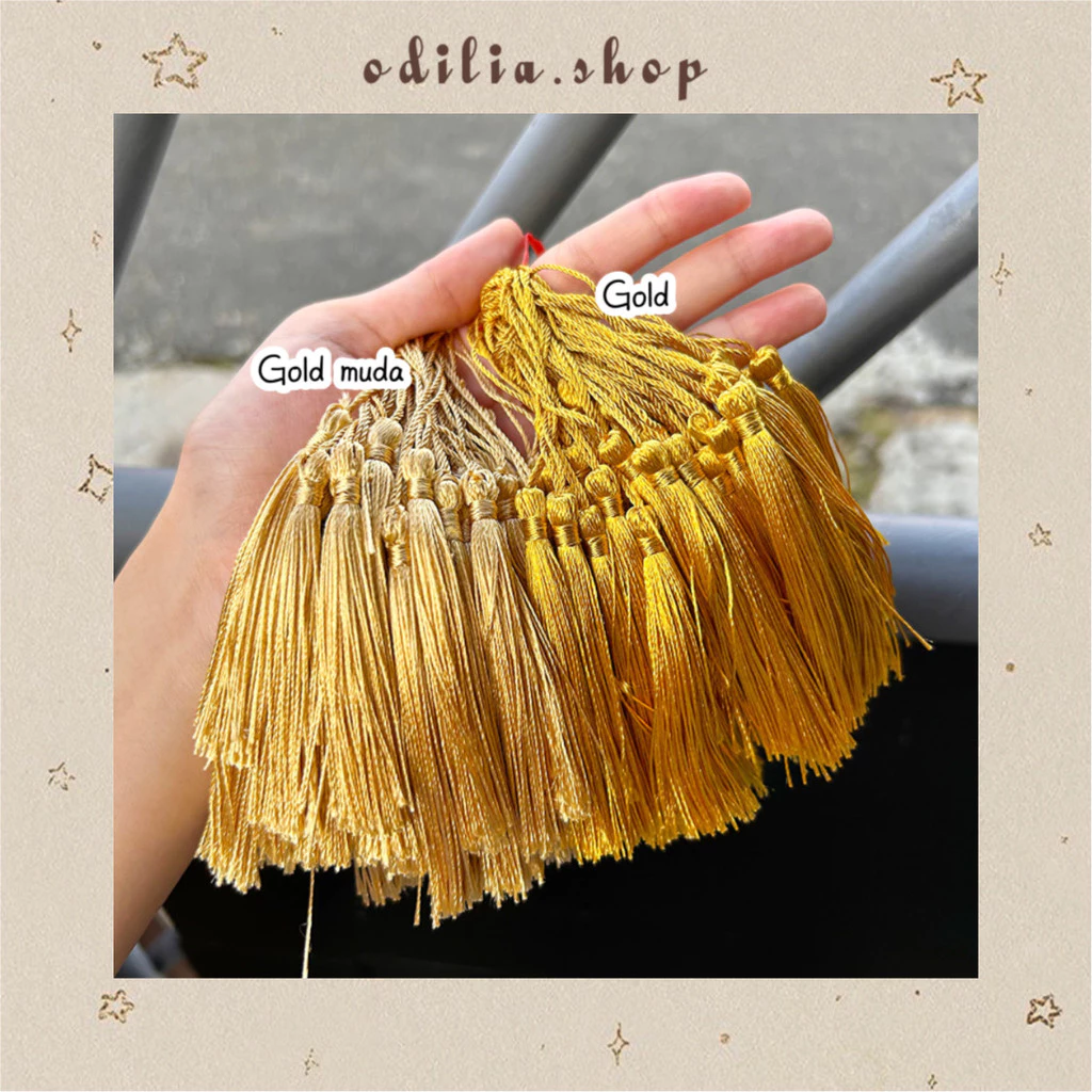 Tassel Rumbai Lebaran dan Imlek Cny isi 10 pcs Hiasan Gantungan Hang Tag Parcel Sincia Chinese Hampers Idul Fitri Ramadhan Eid Mubarak Hangtag Tasel Thr Anak Muslim Bjb Banjar Banjarbaru Odilia.Shop