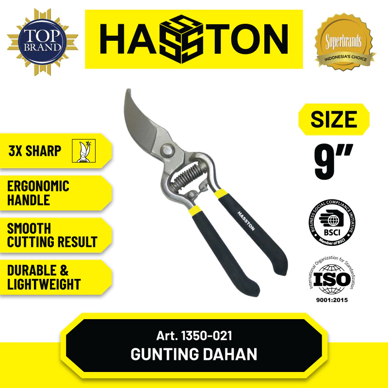 Hasston Gunting Dahan 9\" / Gunting Bunga (1350-021)