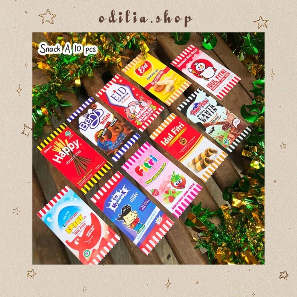 Amplop Lebaran isi 10-15 pcs Permen Candy Aesthetic Snack Labubuu Sanrioo Idul Fitri Hari Raya Eid Mubarak Uang Thr Anak Muslim Atk Lucu Banjar Banjarbaru Bjb Odilia.Shop