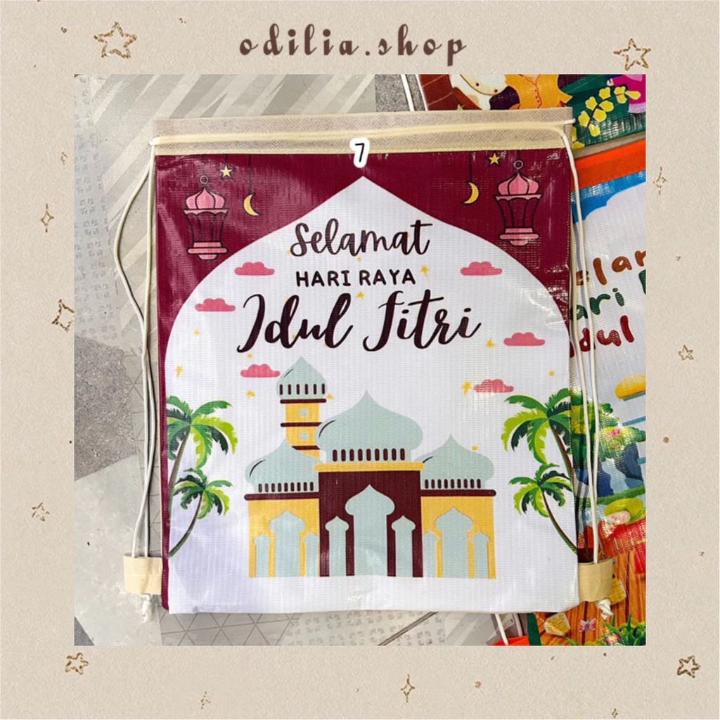Tas Serut Lebaran Idul Fitri Aesthetic Hampers Parcel Goodie Bag Ransel Lucu Ramadhan Hadiah Kado Snack Anak Muslim Bjb Banjar Banjarbaru Odilia.Shop