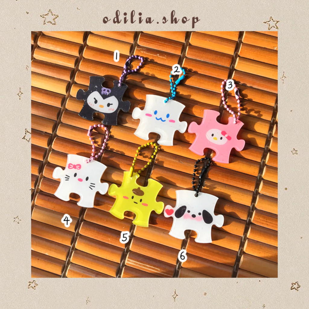 Gantungan Kunci Akrilik 2 Sisi Sanrioo Puzzle Aesthetic Ganci Kartun Lucu Bestie Aksesoris Anak Keychain Korea Atk Bjb Banjar Banjarbaru Odilia.Shop