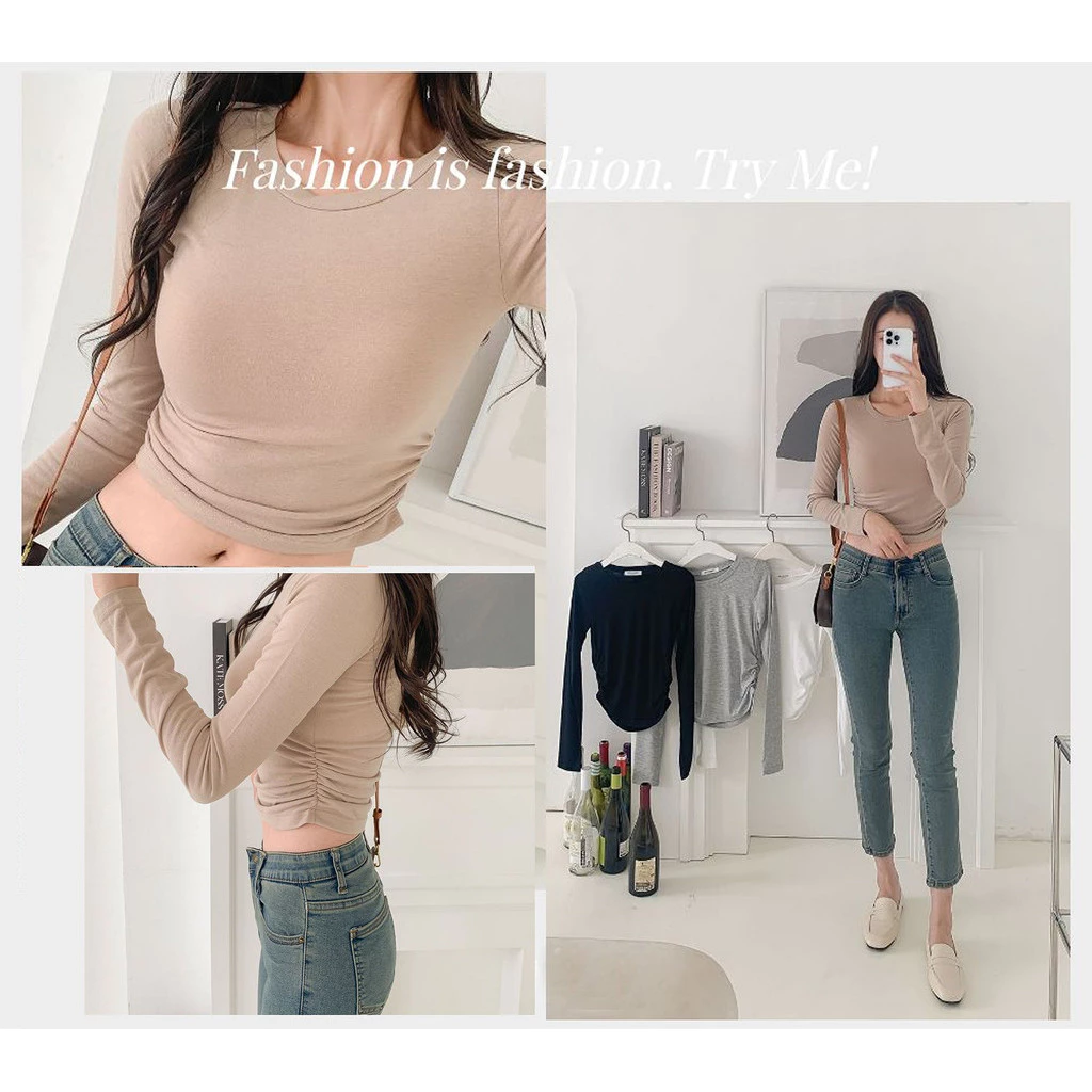 COD LMJ Marguerite Long Sleeve Crop Top - #69