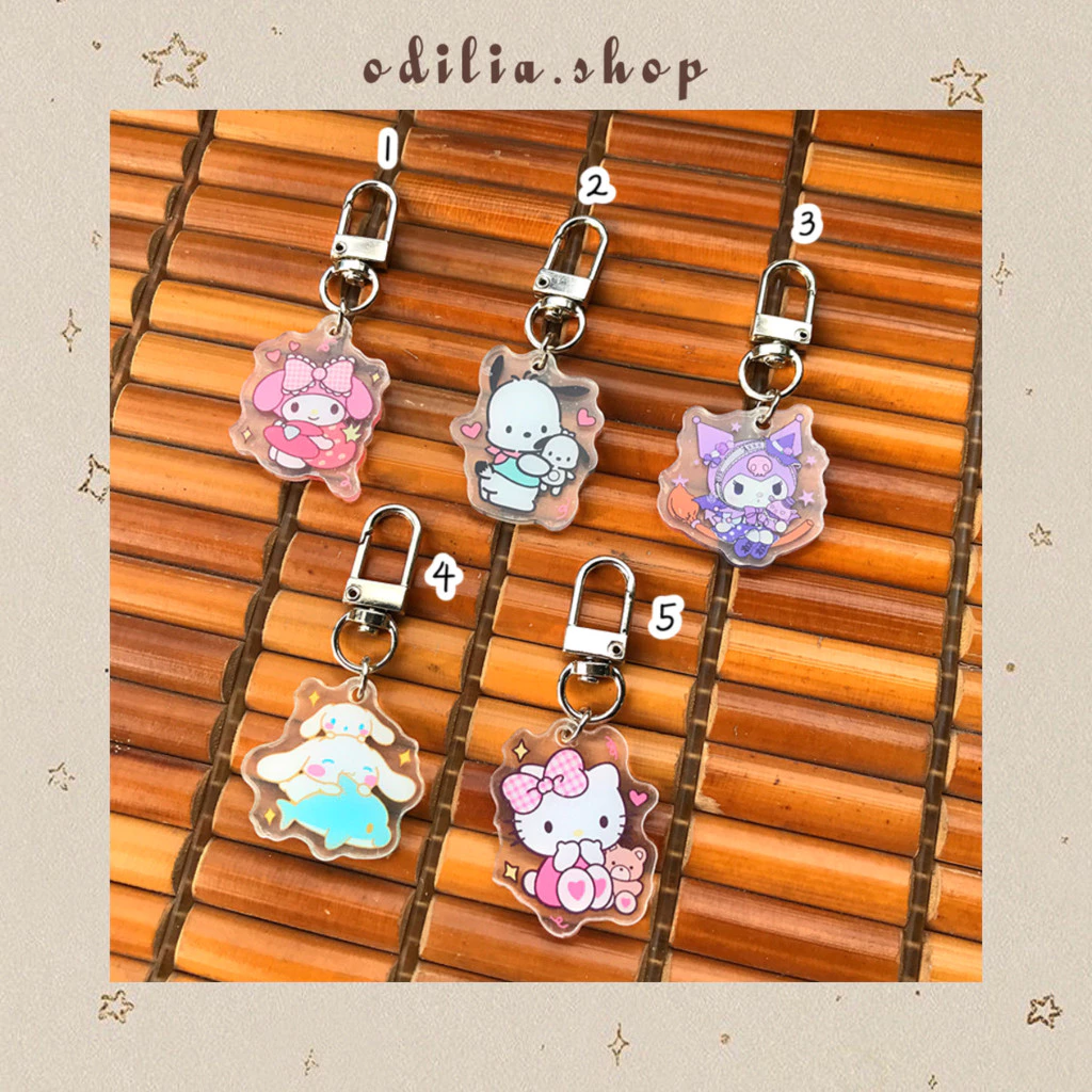 Gantungan Kunci Akrilik 2 Sisi Sanrioo Pet Aesthetic Ganci Kartun Lucu Aksesoris Anak Keychain Korea Atk Bjb Banjar Banjarbaru Odilia.Shop