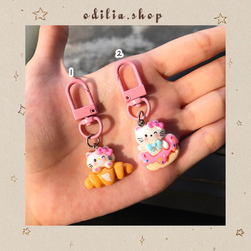 Gantungan Kunci Karakter Timbul Mini Hello Kitty Cake Donat Popcorn Aesthetic Ganci Kue Lucu Aksesoris Keychain Korea Keyring Anak Atk Bjb Banjar Banjarbaru Odilia.Shop