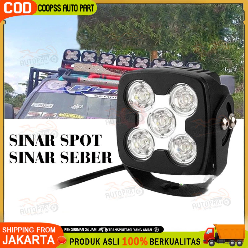 NEW 50 Watt 100% ORI Lampu volvo alat berat Sorot Heavy Duty Offroad Tembak dotrek mobil volt truk Balak Dotrex variasi sorot mobil Banjarmasin sigra Lampu tembak 5 mata 24 volt Truck Off Road kalimantan