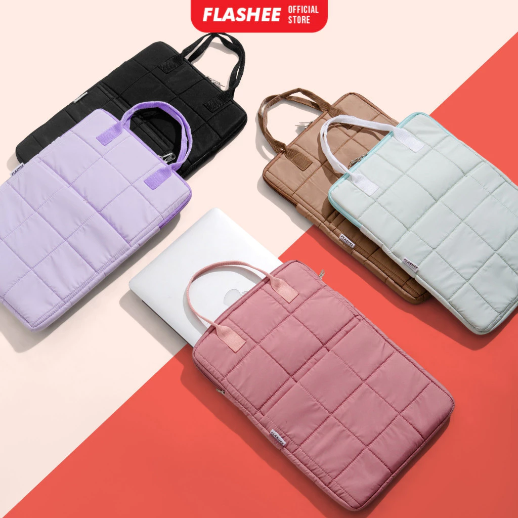 Flashee Tas Laptop Waterproof 14 Inch Puffy