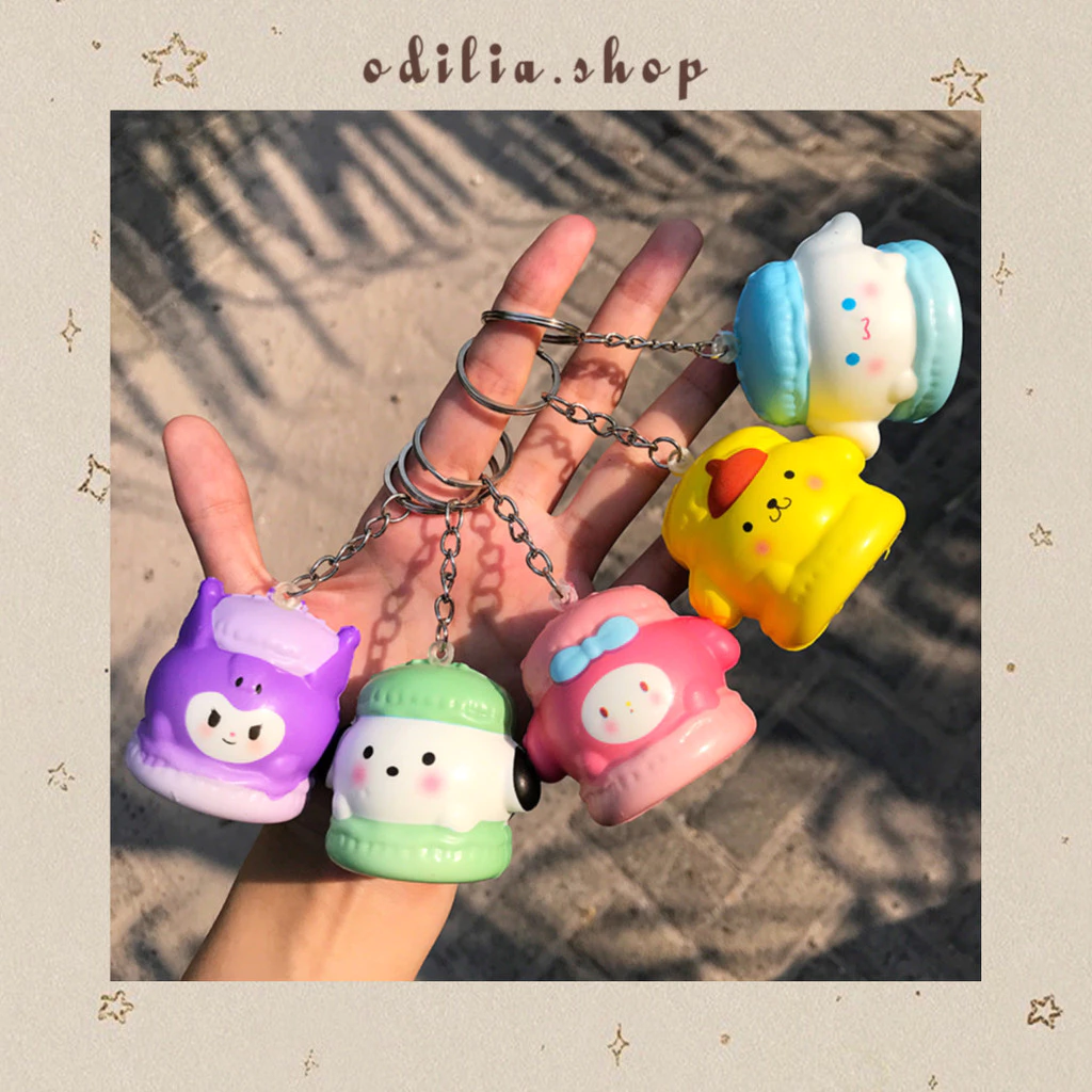 Gantungan Kunci Karakter Sanrioo Macaron Squishy Aesthetic Ganci Lucu Keychain Squishi Korea Aksesoris Hadiah Kado Anak Banjar Bjb Banjarbaru Odilia.Shop