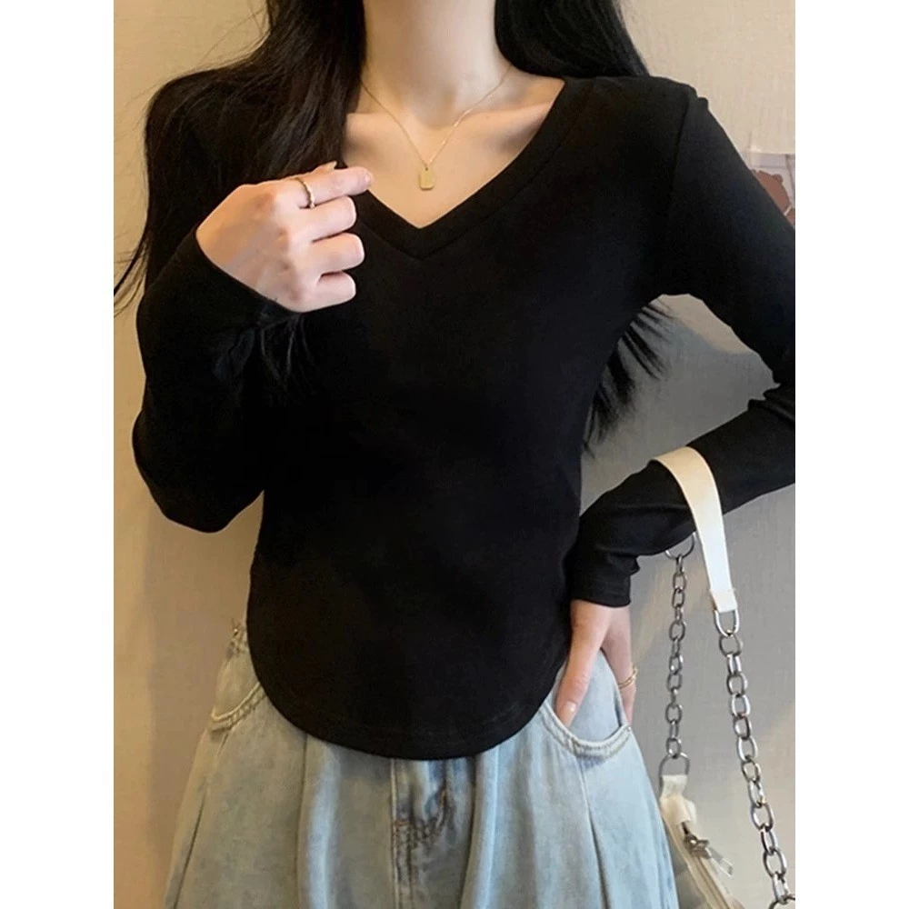 (PART 1) Celosia Top V-Neck Long Sleeve - #108