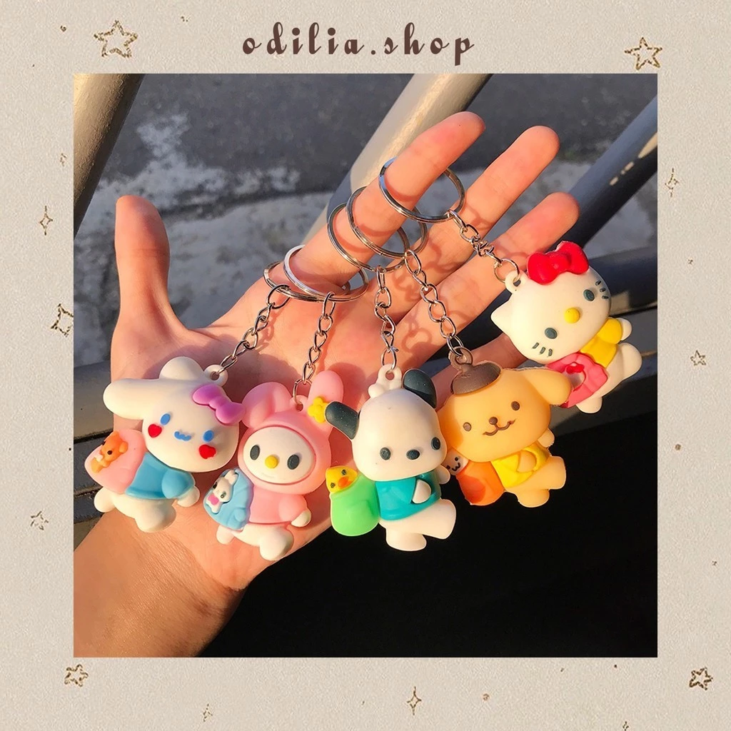 Gantungan Kunci Karakter Sanrioo Sekolah Ganci Kartun Lucu Keychain Korea Aksesoris Souvenir Hadiah Kado Anak Banjar Bjb Banjarbaru Odilia.Shop