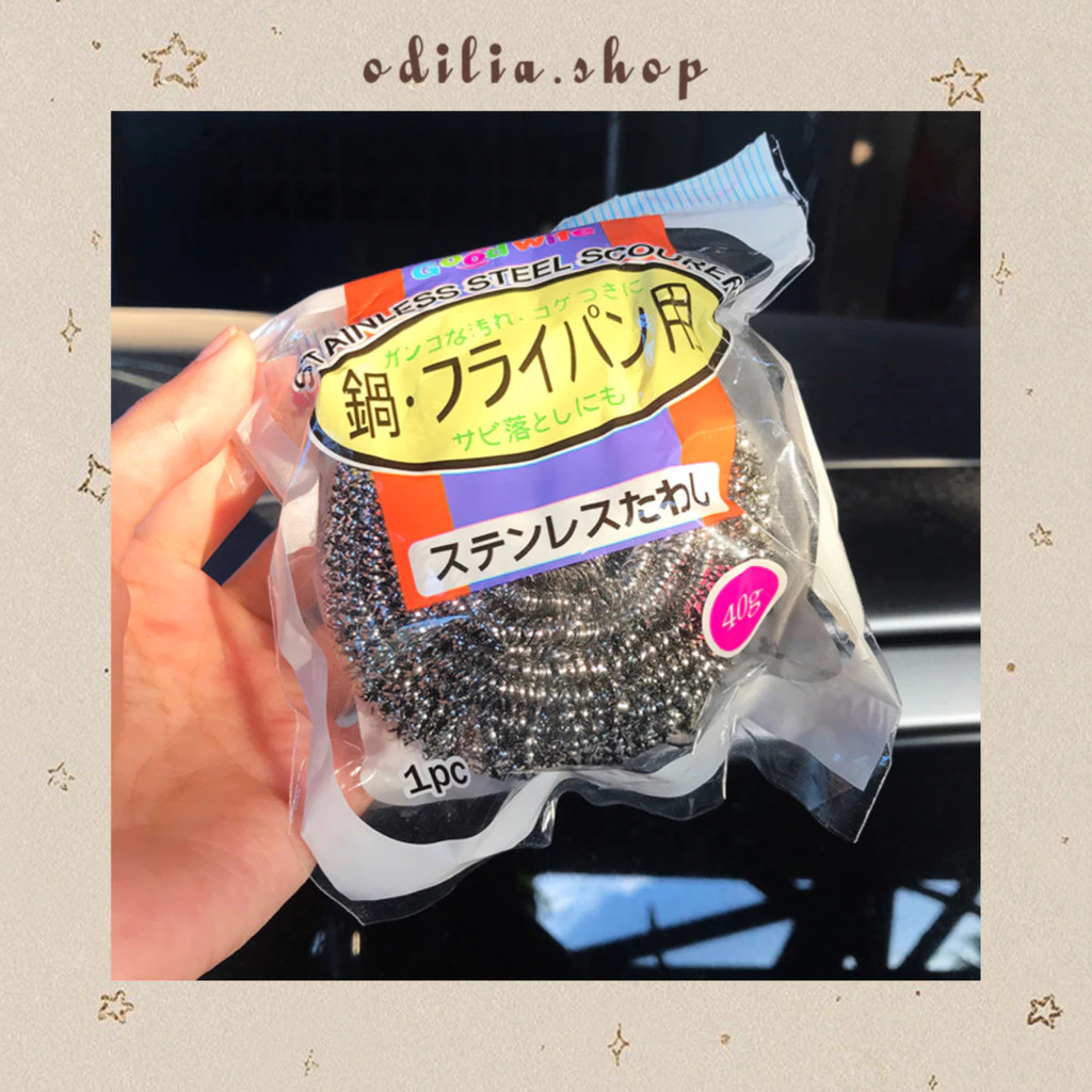 Spons Besar Cuci Piring Spon Kawat Besi Aksesoris Dapur Sponge Stainless Steel Scourer Bjb Banjar Banjarbaru Odilia.Shop