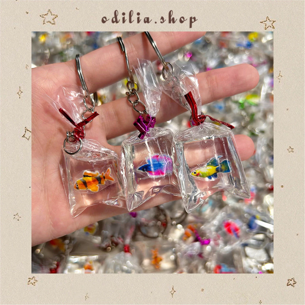 PART 1 Gantungan Kunci Karakter Ikan Hias Plastik Ganci Fish Aesthetic Aksesoris Keychain Lucu Hadiah Keyring Kado Korea Anak Bjb Banjar Banjarbaru Odilia.Shop
