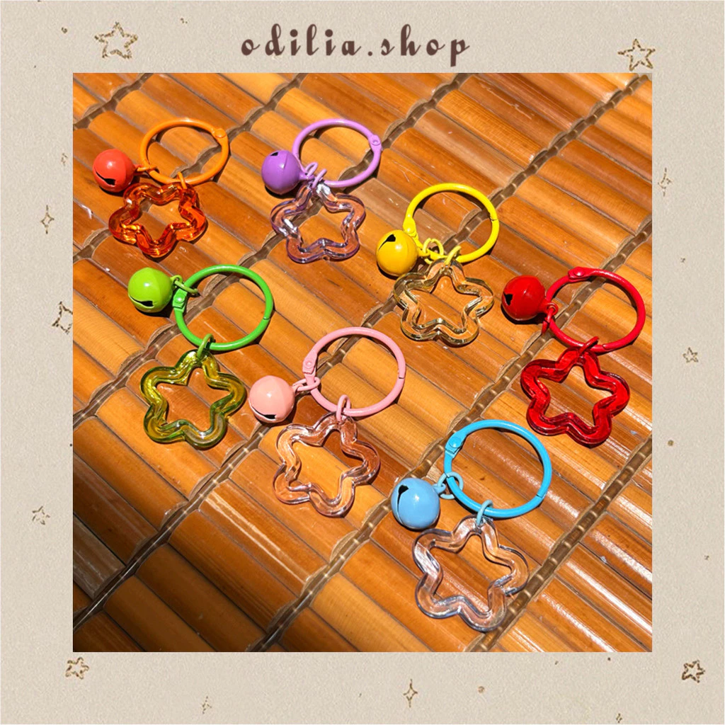 PART 2 Gantungan Kunci Karakter Timbul Mini Star Bell Aesthetic Ganci Bintang Lonceng Lucu Aksesoris Keychain Cute Korea Keyring Anak Hiasan Tas Bjb Banjar Banjarbaru Odilia.Shop