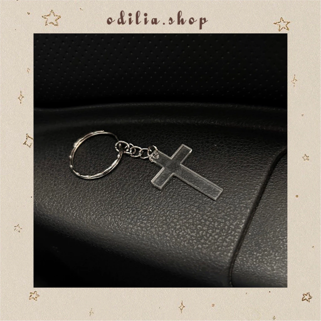 Gantungan Kunci Akrilik Mini Salib Transparan Bening Ganci Natal Aksesoris Merry Christmas Lucu Keychain Xmas Keyring Korea Bjb Banjar Banjarbaru Odilia.Shop