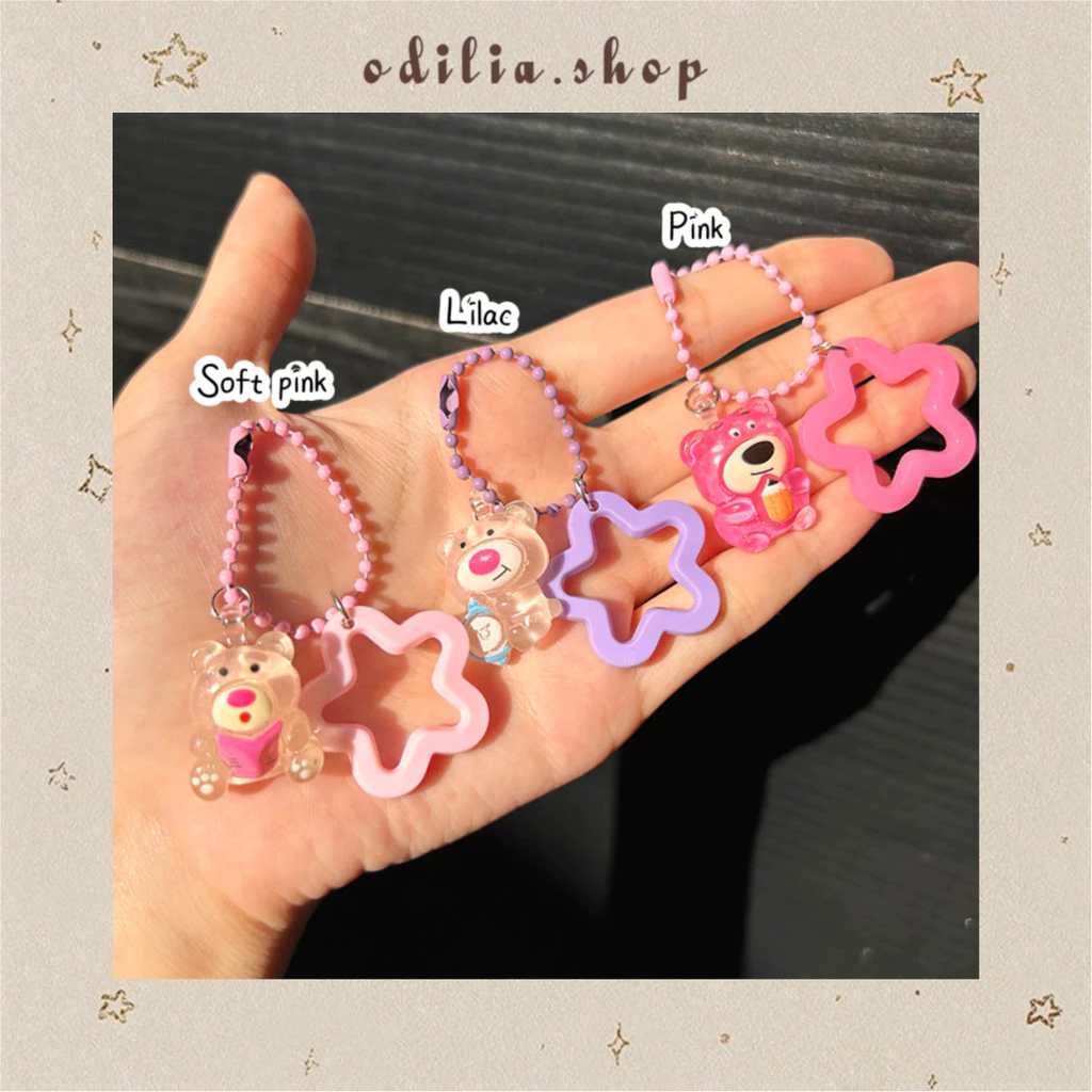 Gantungan Kunci Timbul Mini Star Bear Aesthetic Ganci Bintang Beruang Lucu Aksesoris Keychain Cute Korea Keyring Anak Hiasan Tas Bjb Banjar Banjarbaru Odilia.Shop