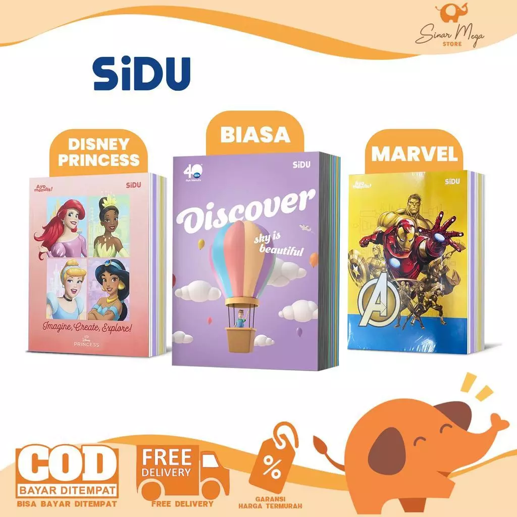 SIDU Sinar Dunia Buku Tulis 38 Lembar Dijual Per Pak BUKU TULIS SIDU 38 LEMBAR BUKU SIDU 38
