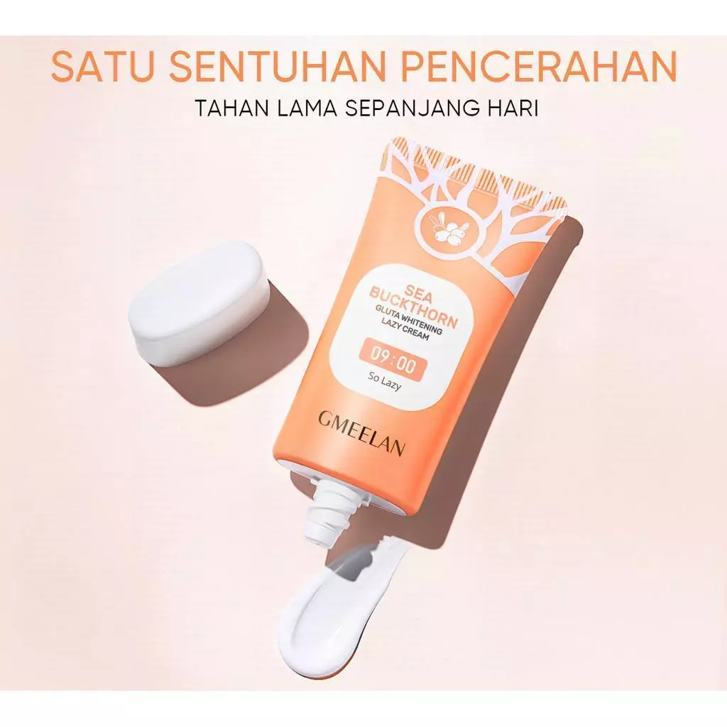 Lazy Cream Gmeelan Sea Buckthorn Gluta Whitening Pemutih Wajah Moisturizer 30g Niacinamide Gluta Pelembab Wajah